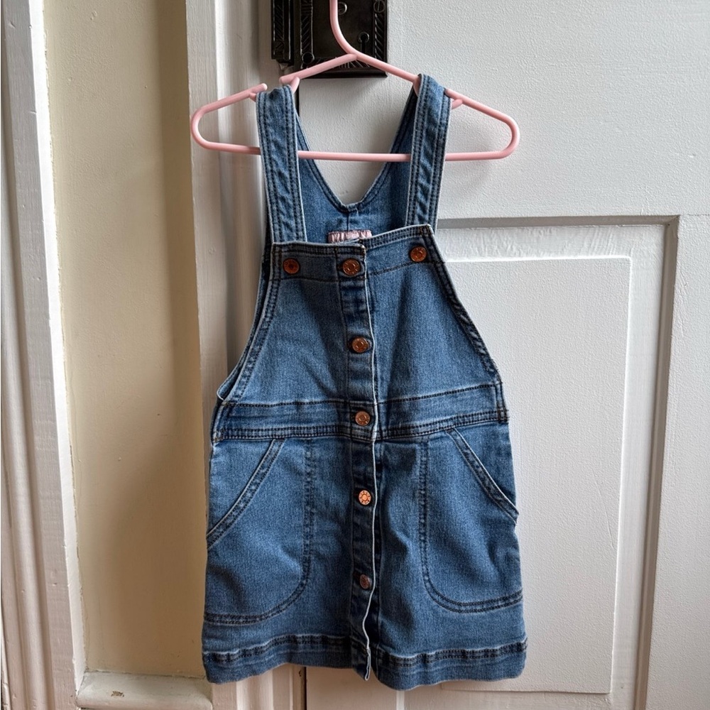 BCBG Denim Overalls Dress